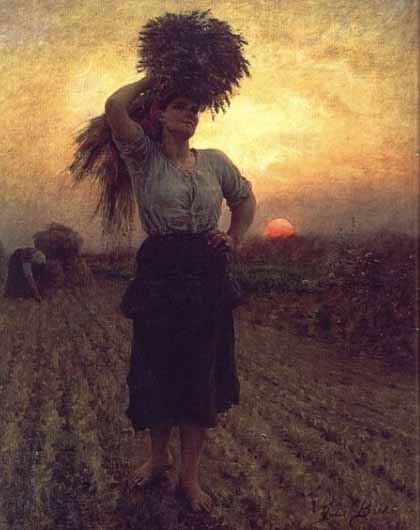 Harvesters, painting by Jules-Adolphe Breton